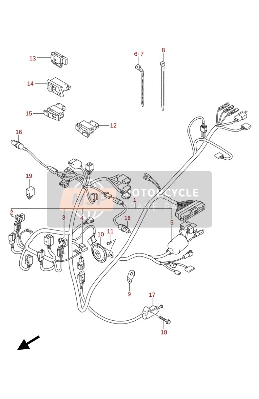 Suzuki ADDRESS 110 2020 Wiring Harness (EU) for a 2020 Suzuki ADDRESS 110